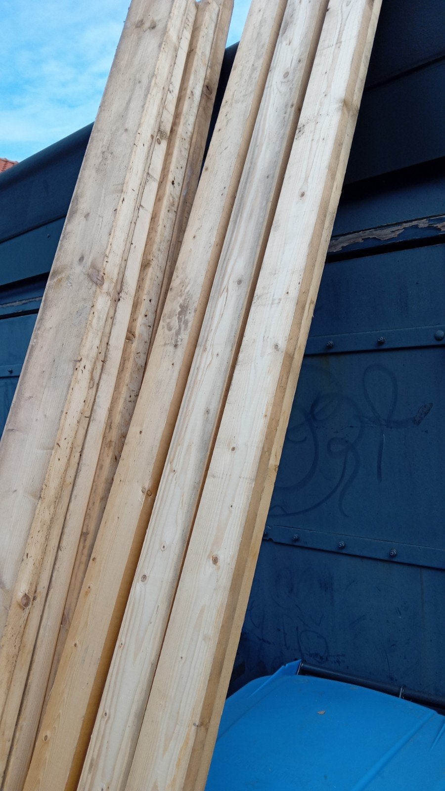 10 balken 3 meter, 47x120mm, Doe-het-zelf en Verbouw, Gebruikt, 25 tot 50 mm, Ophalen of Verzenden, 300 cm of meer