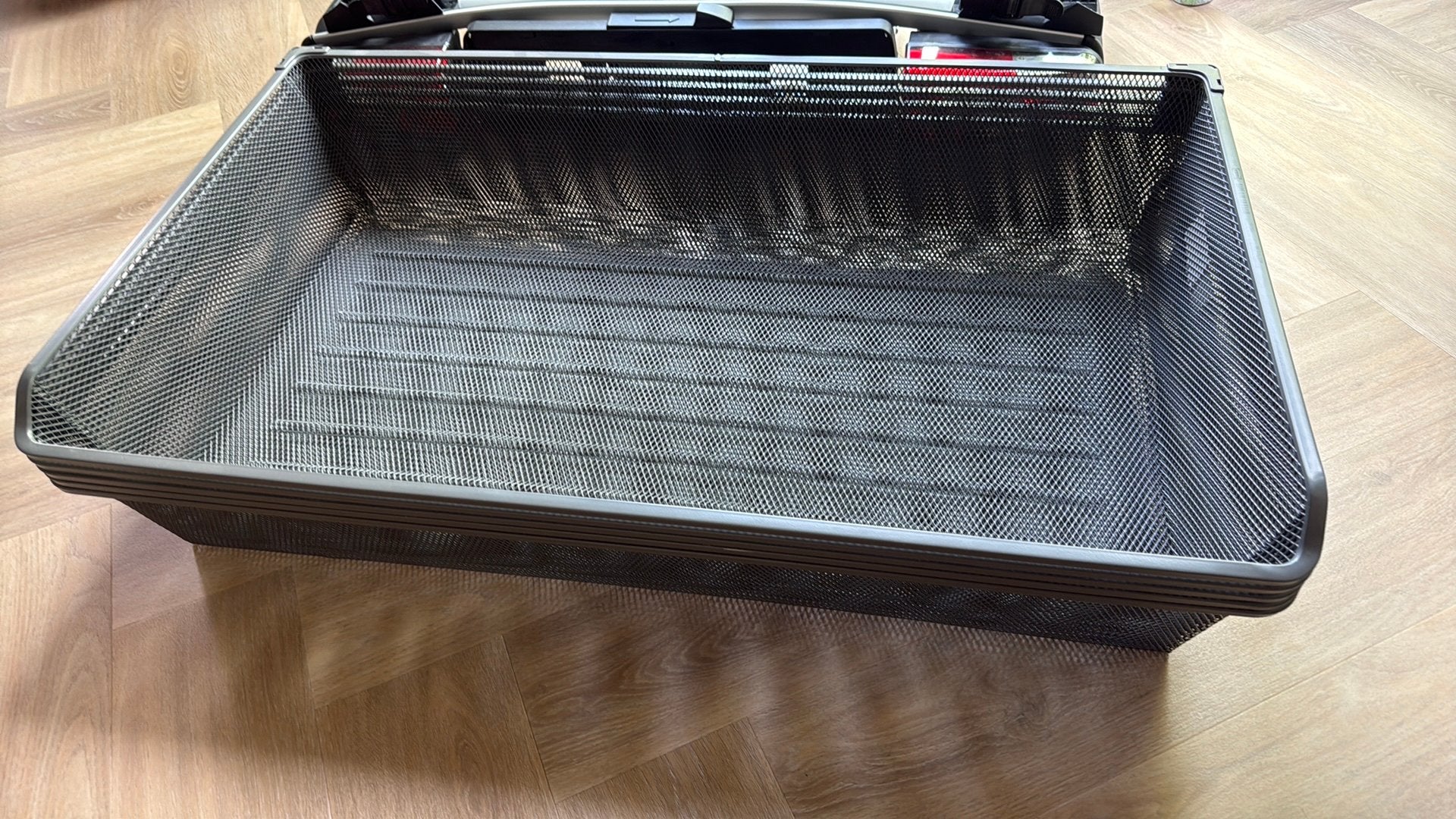 5x KOMPLEMENT Fijndraadmand, donkergrijs, 100x58 cm, Ophalen, Zo goed als nieuw