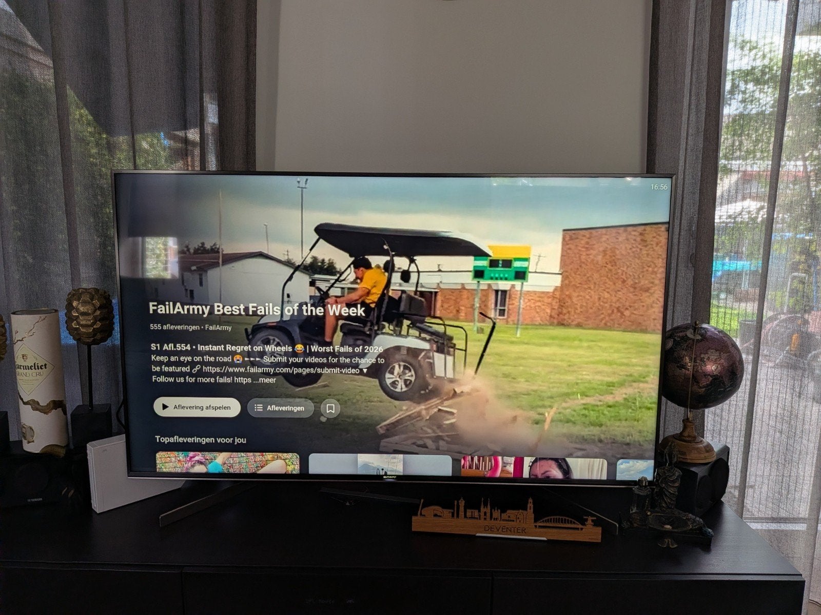 Sony Bravia KDL-55XG9505, LED, Ophalen of Verzenden, Zo goed als nieuw, 100 Hz
