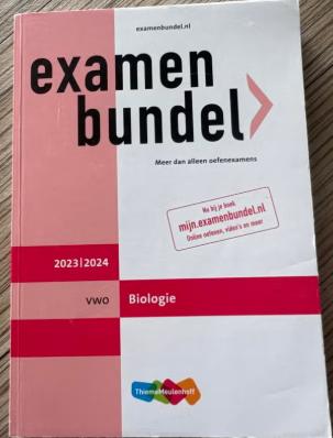 Examenbundel vwo Biologie 2023/2024, Ophalen of Verzenden, Zo goed als nieuw, VWO, Biologie