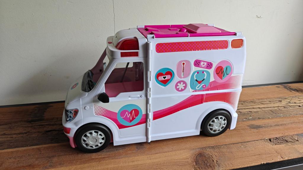 Barbie Ambulance Speelset - Dokter en Zorg, Ophalen, Gebruikt