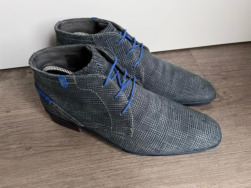 Floris van Bommel herenschoenen maat 8.5 / 42.5, Floris van Bommel, Blauw, Floris van Bommel, Ophalen of Verzenden