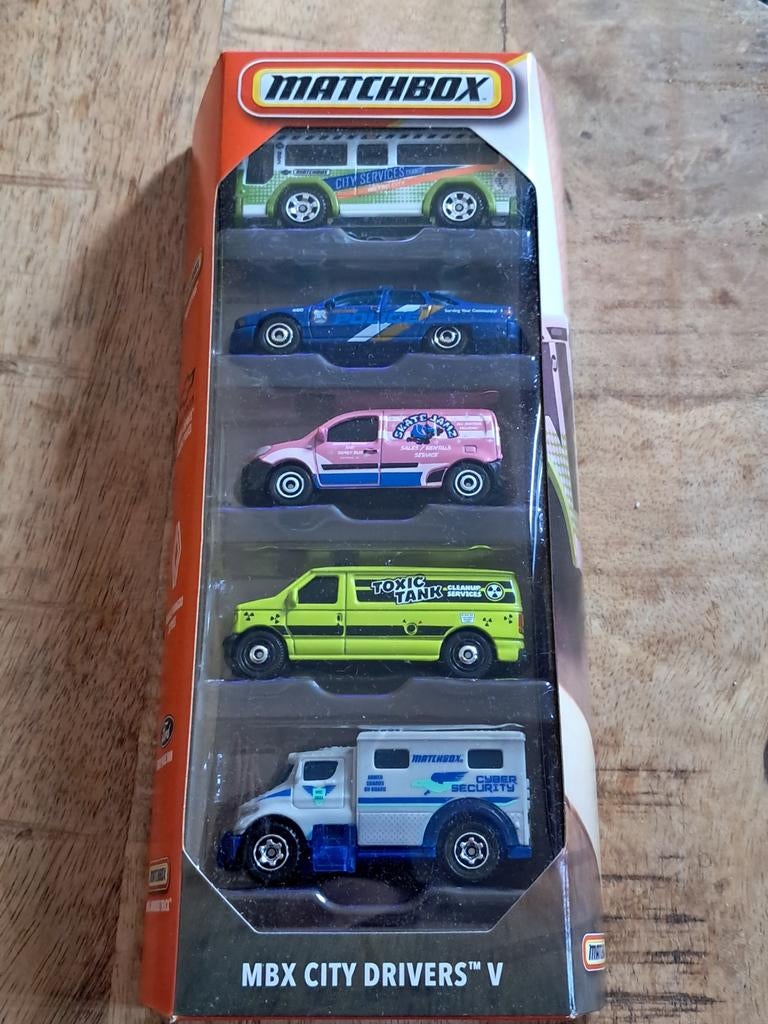 Matchbox MBX City Drivers V Chevrolet  Ford Renault, Ophalen of Verzenden, Nieuw, Auto