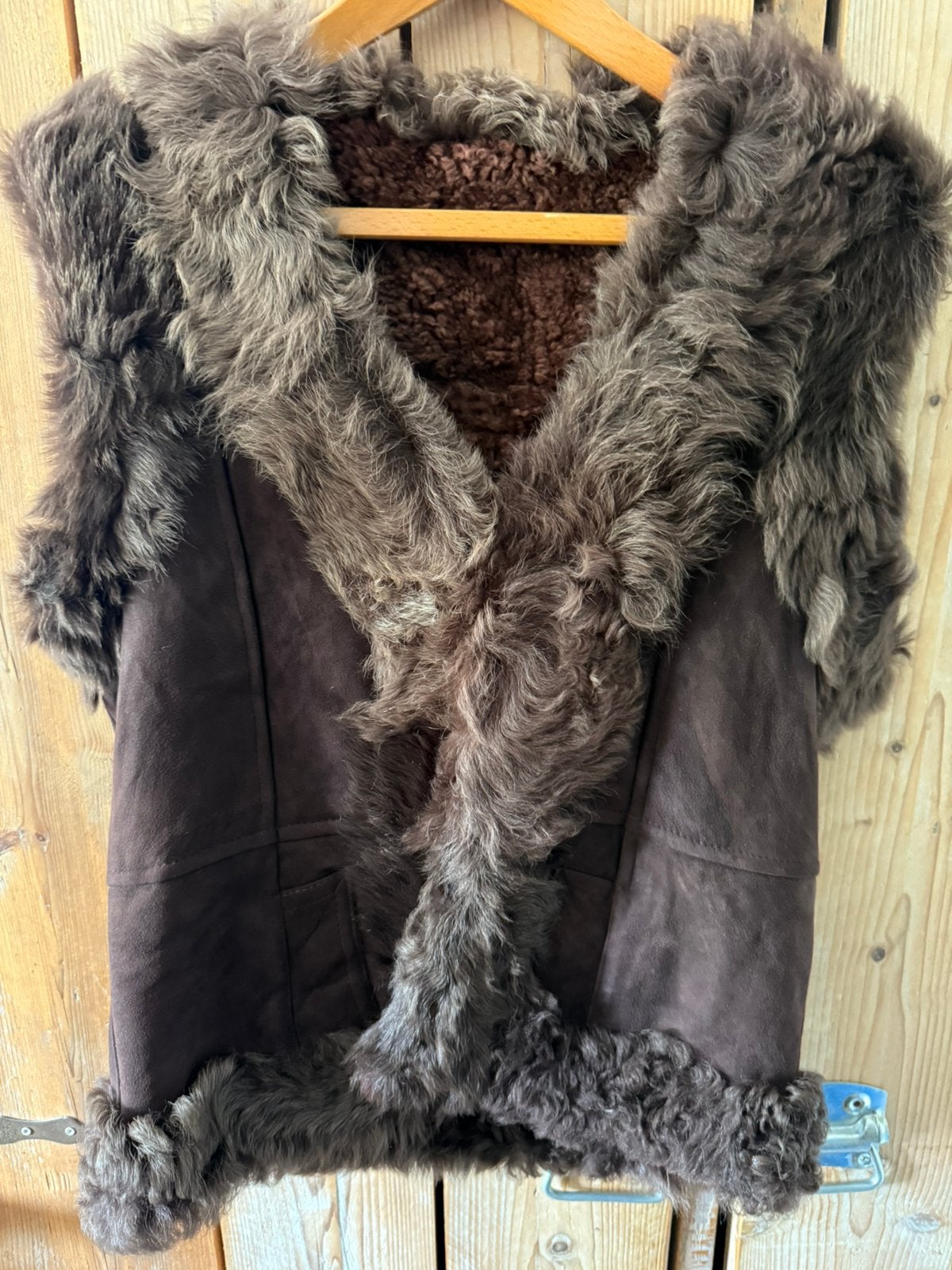 Exclusieve  bohemian jas Vintage Afghan sheepskin waistcoat, Ophalen of Verzenden, Nieuw, Maat 38/40 (M)