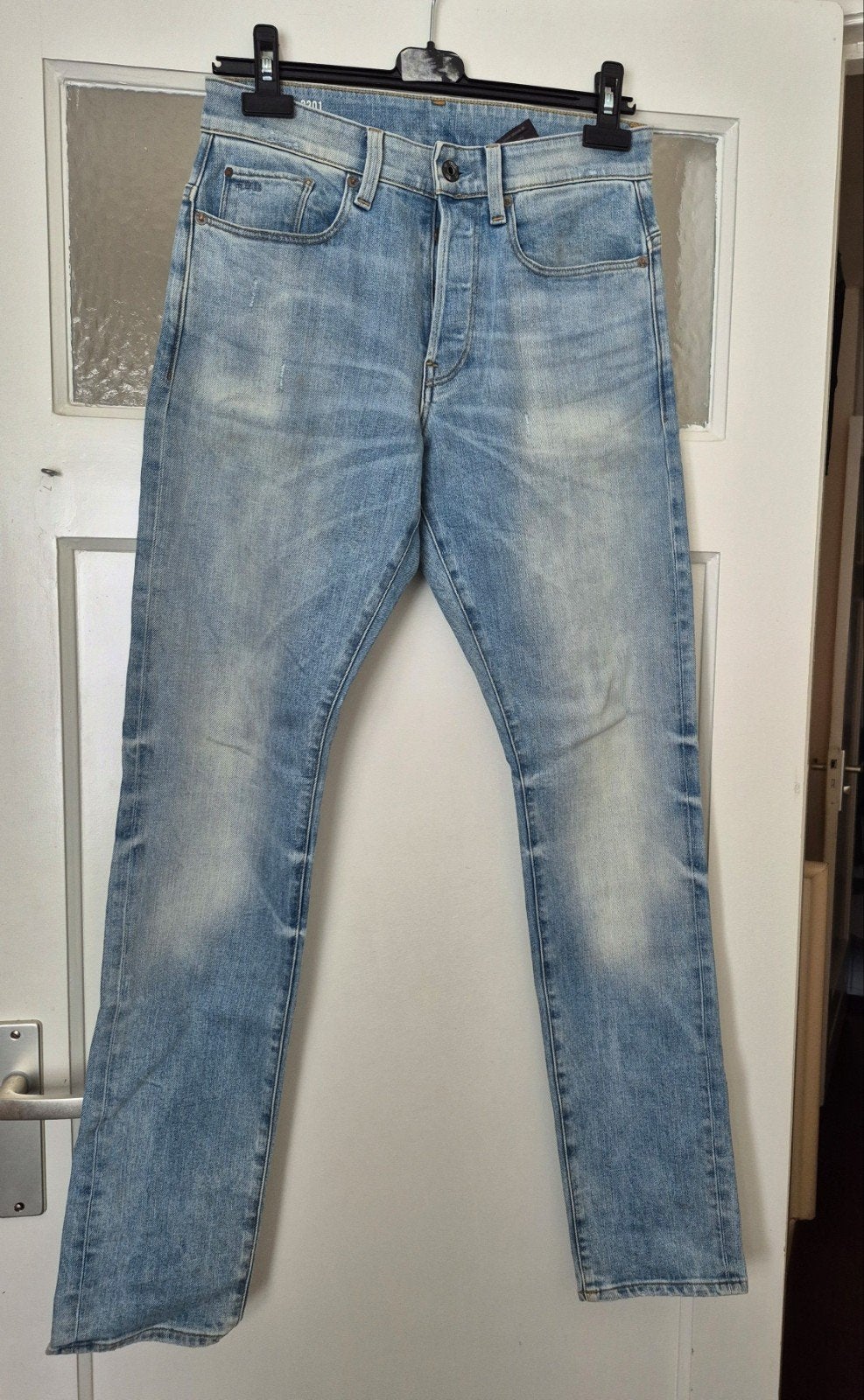 G-Star 3301 jeans maat 28 / Lengte 32 in nieuwstaat!, Ophalen of Verzenden, Zo goed als nieuw, Blauw, W32 (confectie 46) of kleiner