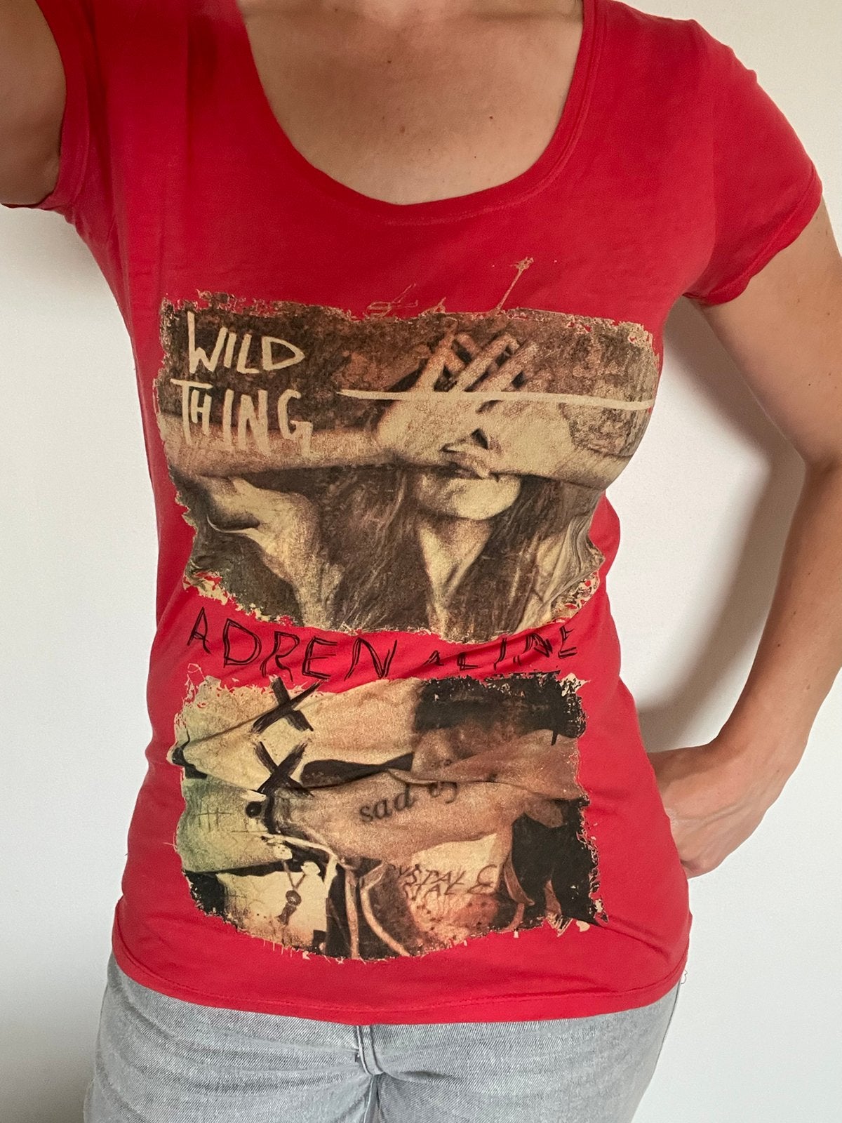 T-Shirt / shirt met print, Ophalen of Verzenden, Korte mouw, Maat 36 (S), Gedragen