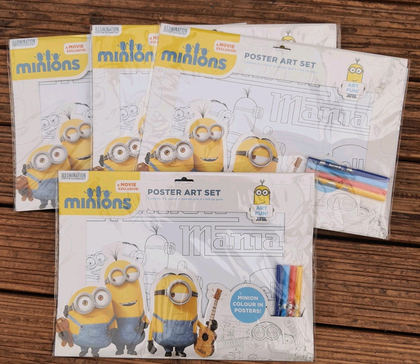 NIEUW! Minions poster art set €2,50 per set!, Ophalen, Nieuw, Knutselset, Overige merken