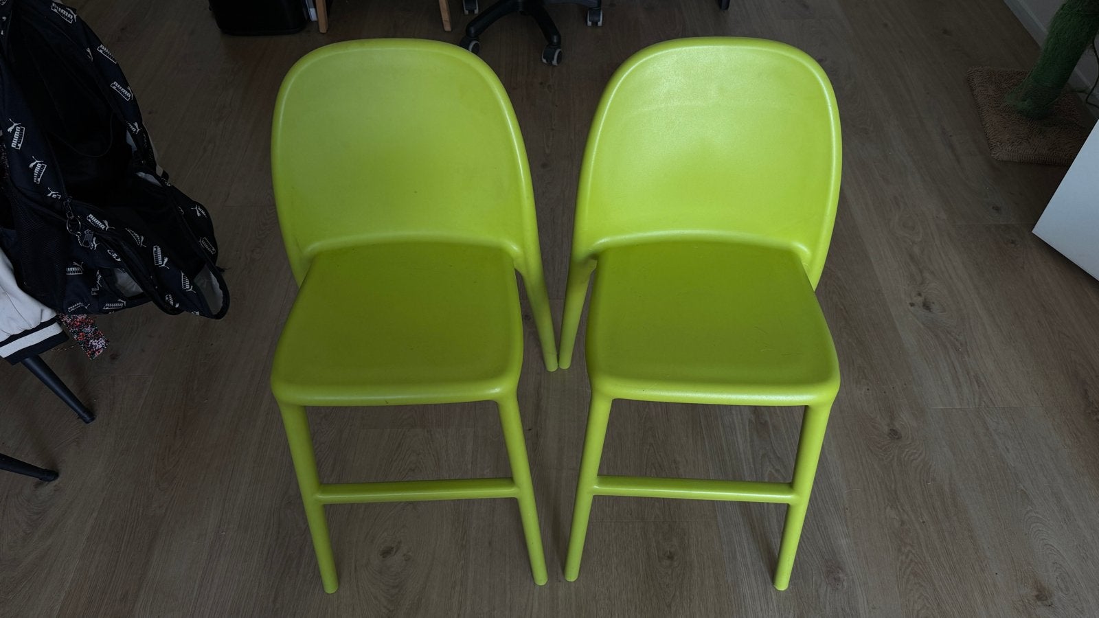 2x IKEA Urban kinderstoel stoel groen, Ophalen, Zo goed als nieuw, Overige typen, Aanschuifbaar