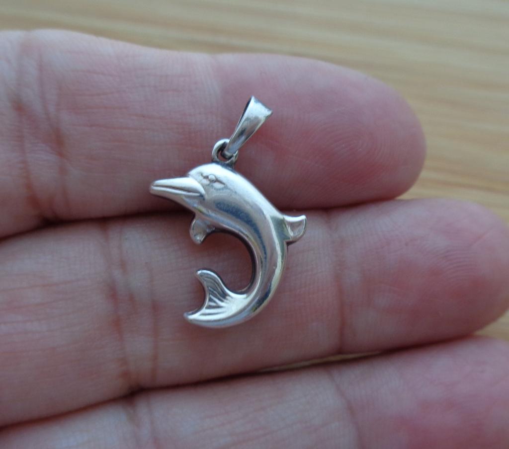 zilveren dolfijn hanger [831], Verzenden, Zo goed als nieuw, Zilver, Zilver
