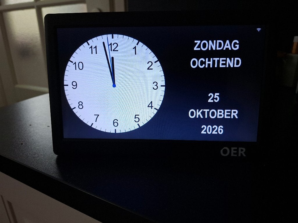 OER Dementieklok, Ophalen, Zo goed als nieuw, Kalenderfunctie, Analoog en Digitaal