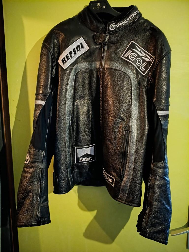 Leder Vintage Motorjas 2XL, Ophalen of Verzenden, Tweedehands, Jas | leer