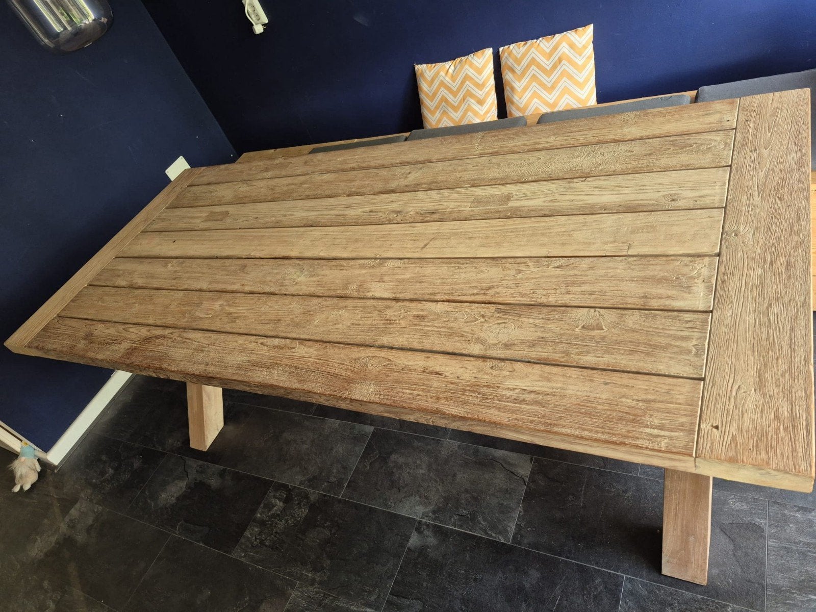 Houten eettafel, Ophalen, Rechthoekig, 200 cm of meer, 50 tot 100 cm