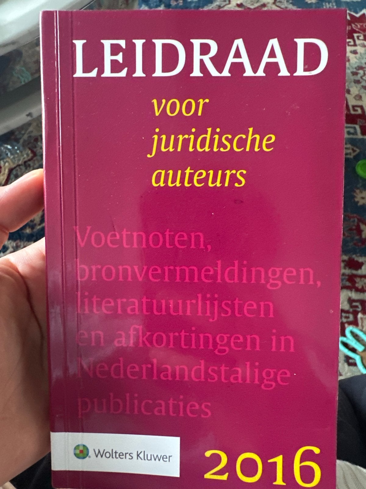 Leidraad voor juridische auteurs (2016), Ophalen of Verzenden, Gamma, Zo goed als nieuw, WO