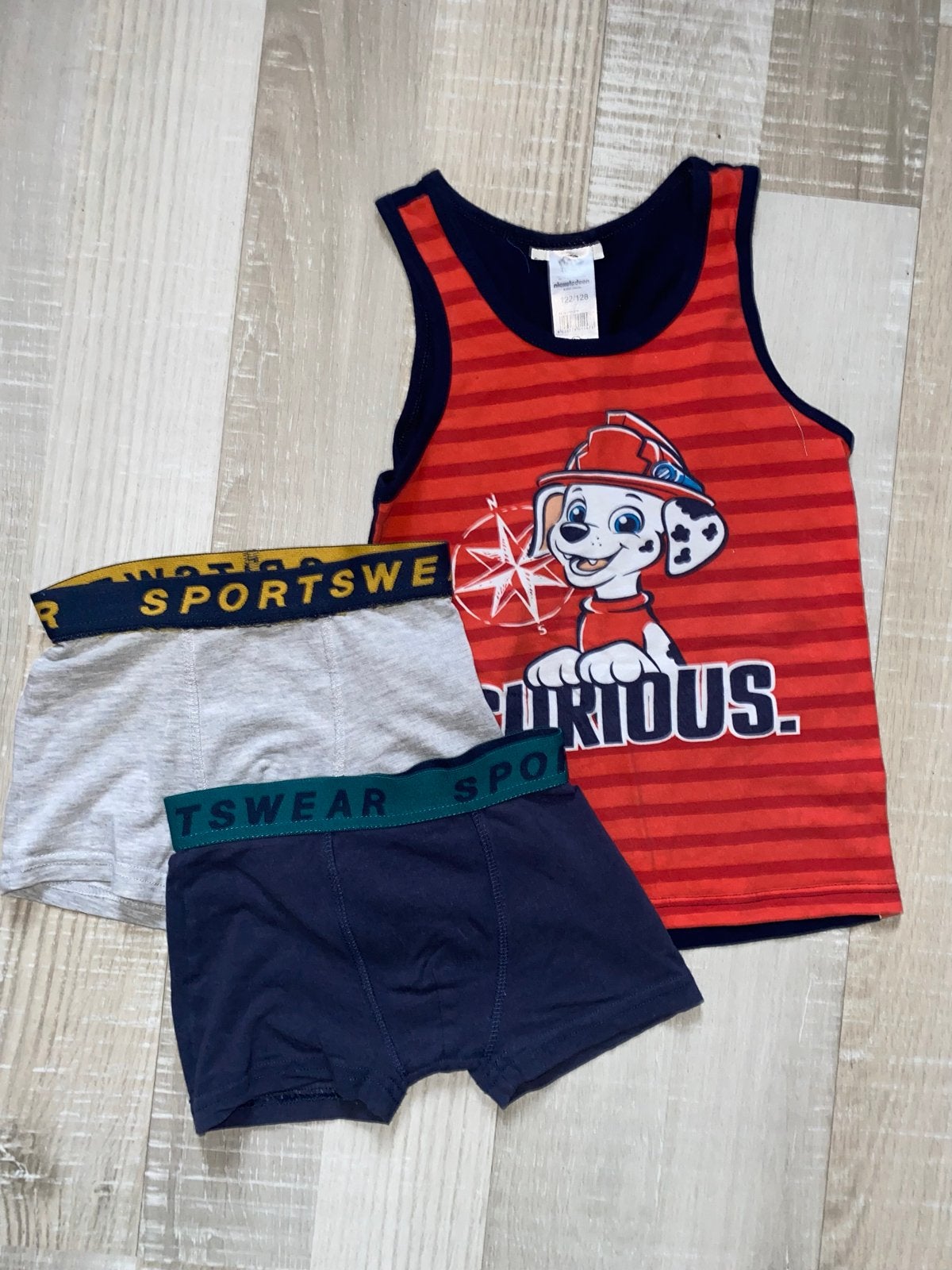 Paw Patrol Marshall hemdje en 2 boxershorts in maat 110, Ophalen of Verzenden, Zo goed als nieuw, Jongen