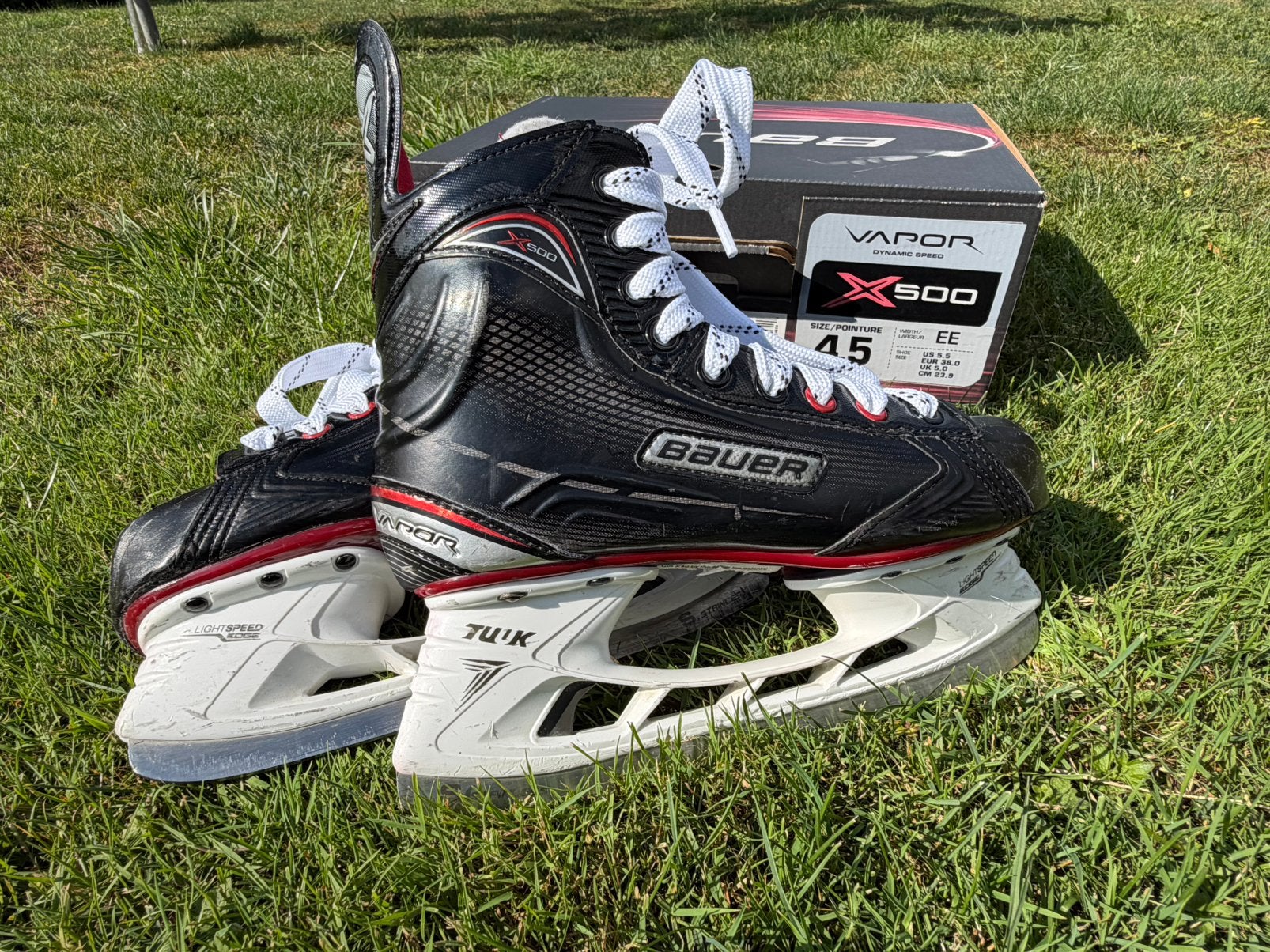 Bauer Vapor X500 schaatsen 4,5 EE, Ophalen of Verzenden, Zo goed als nieuw, Schaatsen