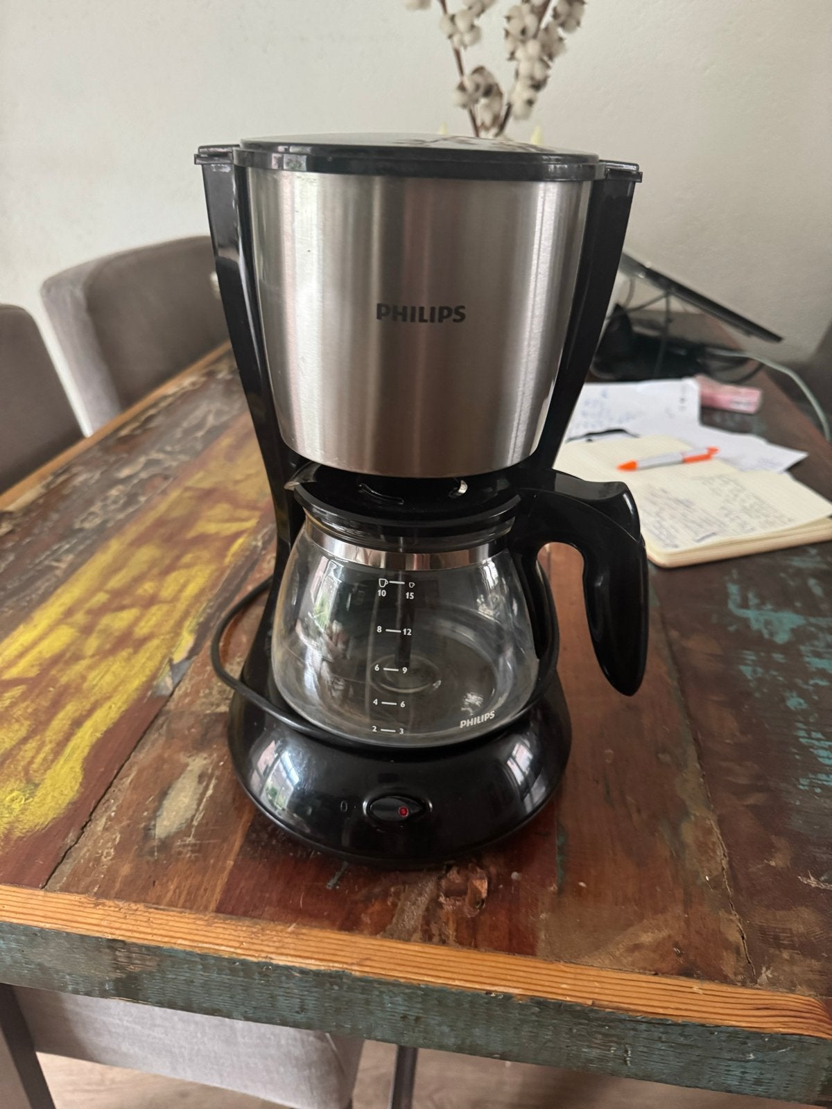 Philips Koffiezetapparaat, Witgoed en Apparatuur, Koffiezetapparaten, Ophalen, Gebruikt, 10 kopjes of meer, Koffiemachine