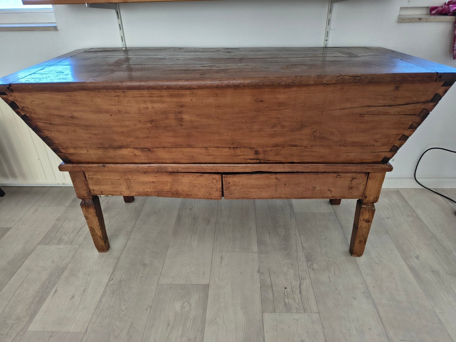 Antieke broodkast vroodtafel Frans, Huis en Inrichting, Ophalen, Gebruikt