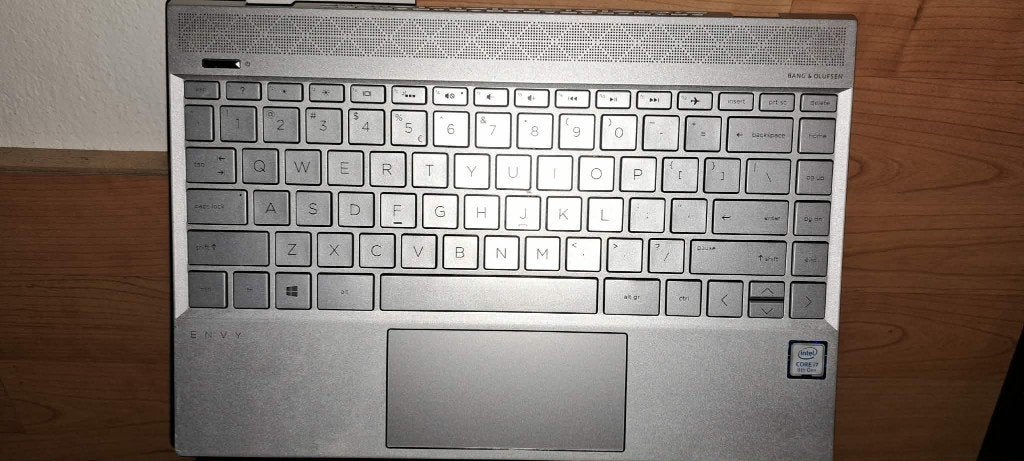 HP Envy Laptop Palmrest., Computers en Software, Chromebooks, Refurbished, 13 inch, 4 GB of minder, 32 GB of minder, Qwerty, Ophalen of Verzenden