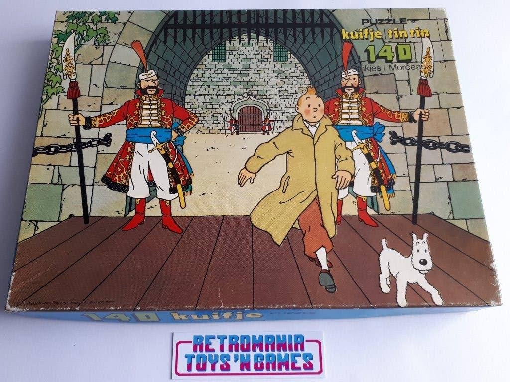 puzzel kuifje - tintin met kasteel (140 stukjes), Verzenden, 500 t/m 1500 stukjes