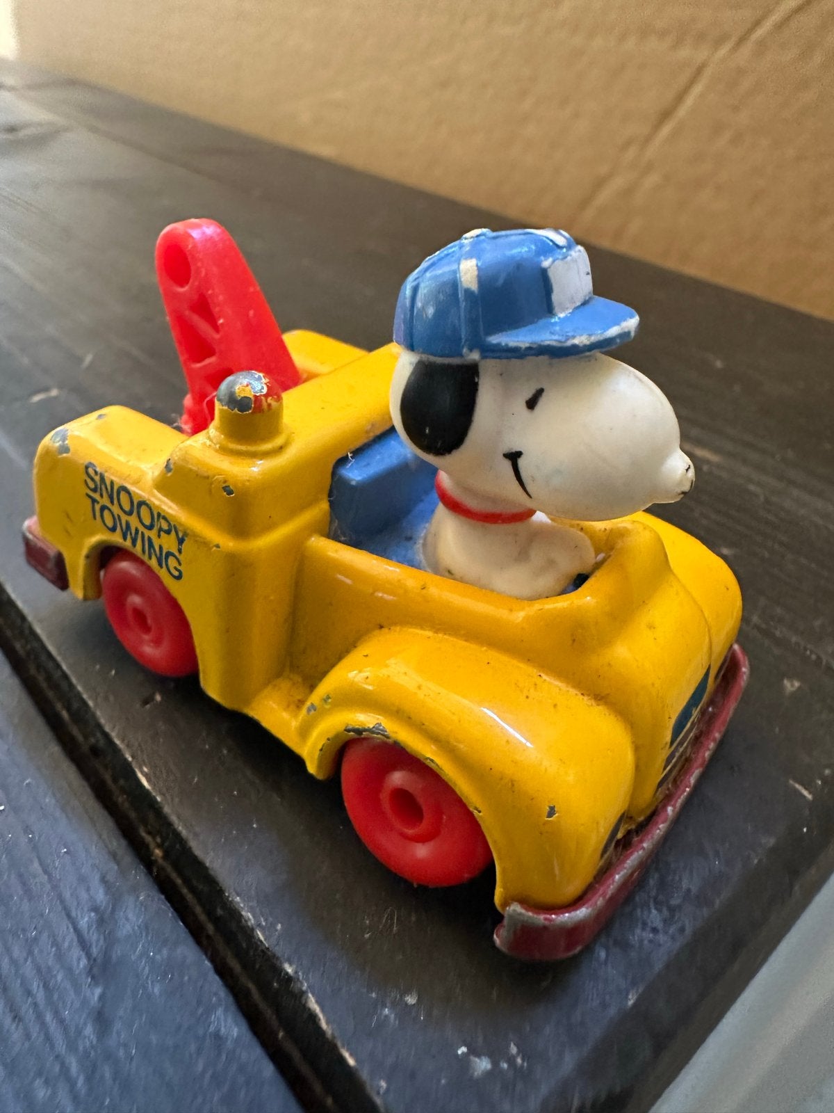 Vintage Snoopy Sleepy Towing speelgoedauto, Ophalen of Verzenden, Gebruikt
