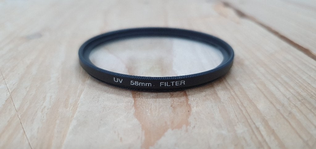 UV Filter / uvfilter - 58mm UV merkloos ( ultra violet ), Overige merken, UV-filter, Ophalen of Verzenden, Zo goed als nieuw
