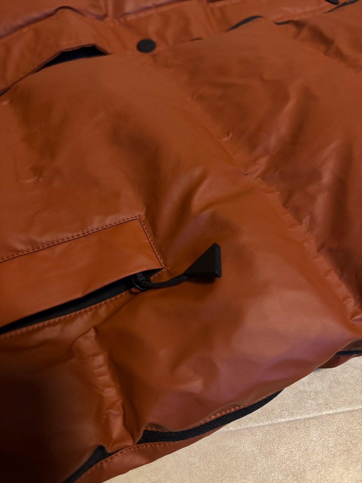 MAIUM Puffer Jacket - Terracotta - Maat S, Ophalen of Verzenden, Zo goed als nieuw, Maat 36 (S), Oranje