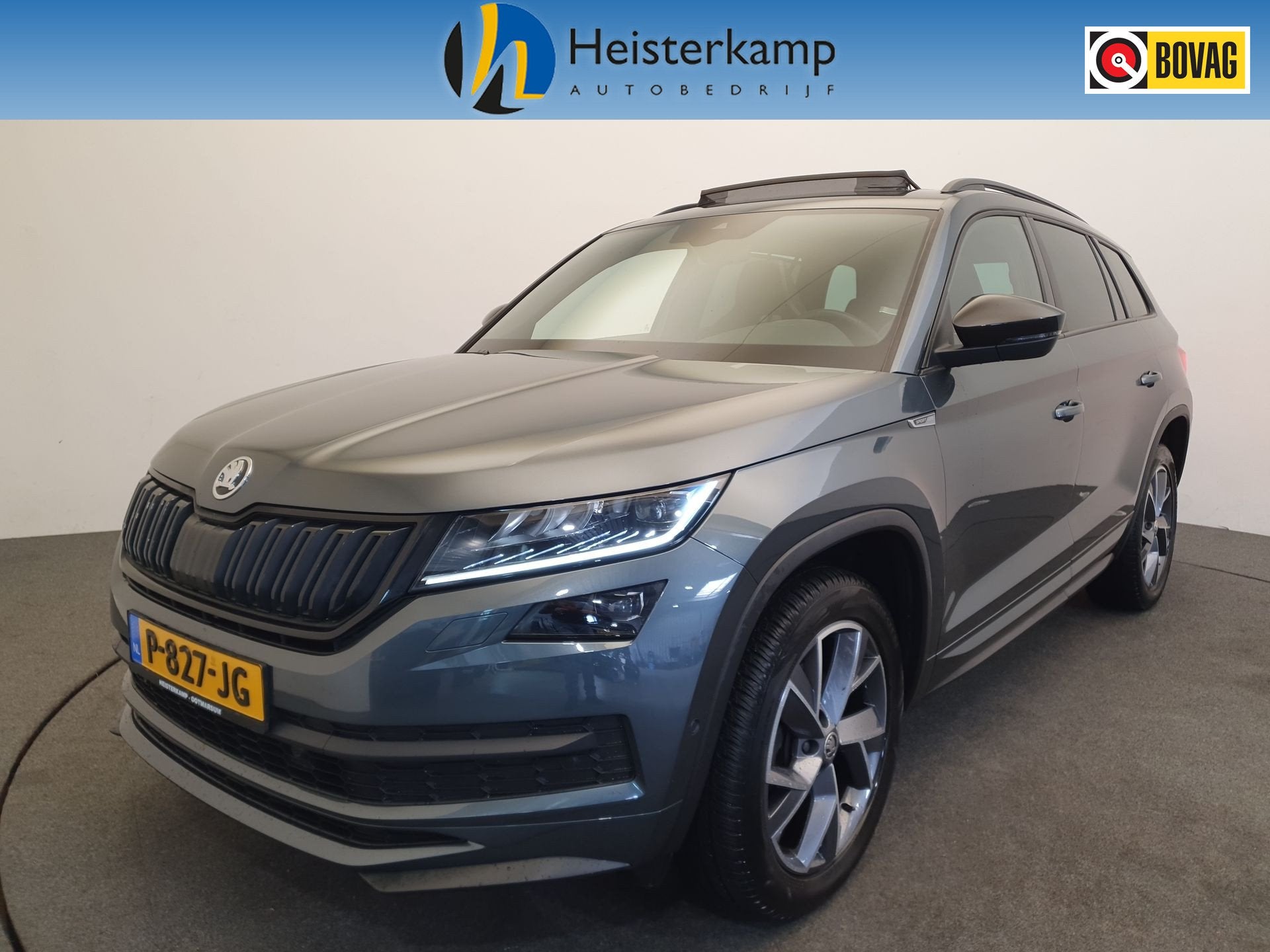 Skoda Kodiaq 1.5 TSI 150pk DSG/AUT Sportline 7p. Wegklapbare, Auto's, 4 cilinders, Bedrijf, 1524 kg, Automatische klimaatregeling
