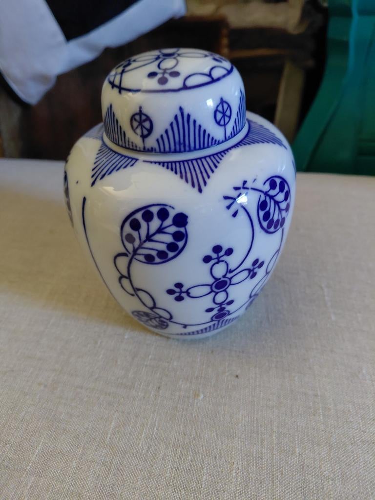 Blauw Saks gemberpotje gember potje, Ophalen