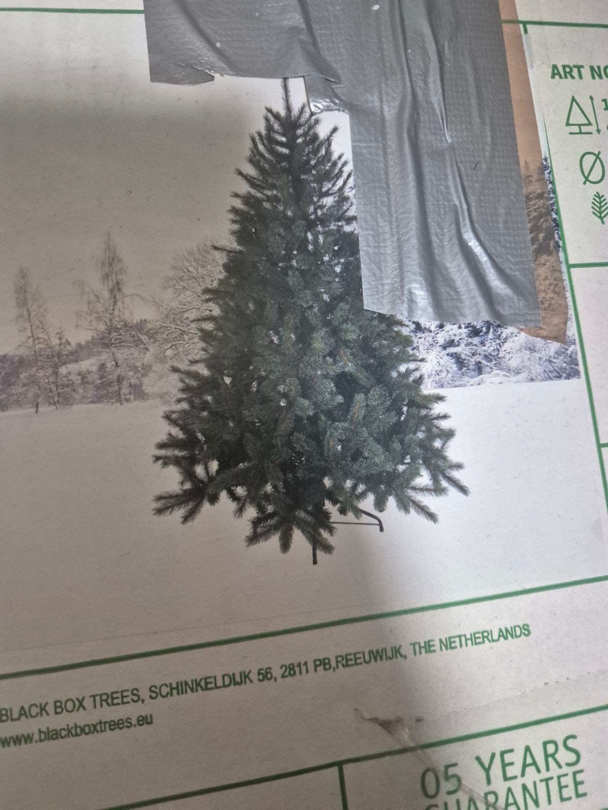 kerstboom 120 cm zgan! ophalen voor €50, Diversen, Ophalen