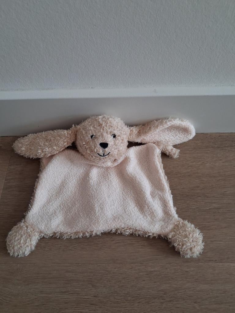 Knuffeldoekje Hema konijn lichtbruin beige doekje K9917, Ophalen of Verzenden, Zo goed als nieuw, Konijn