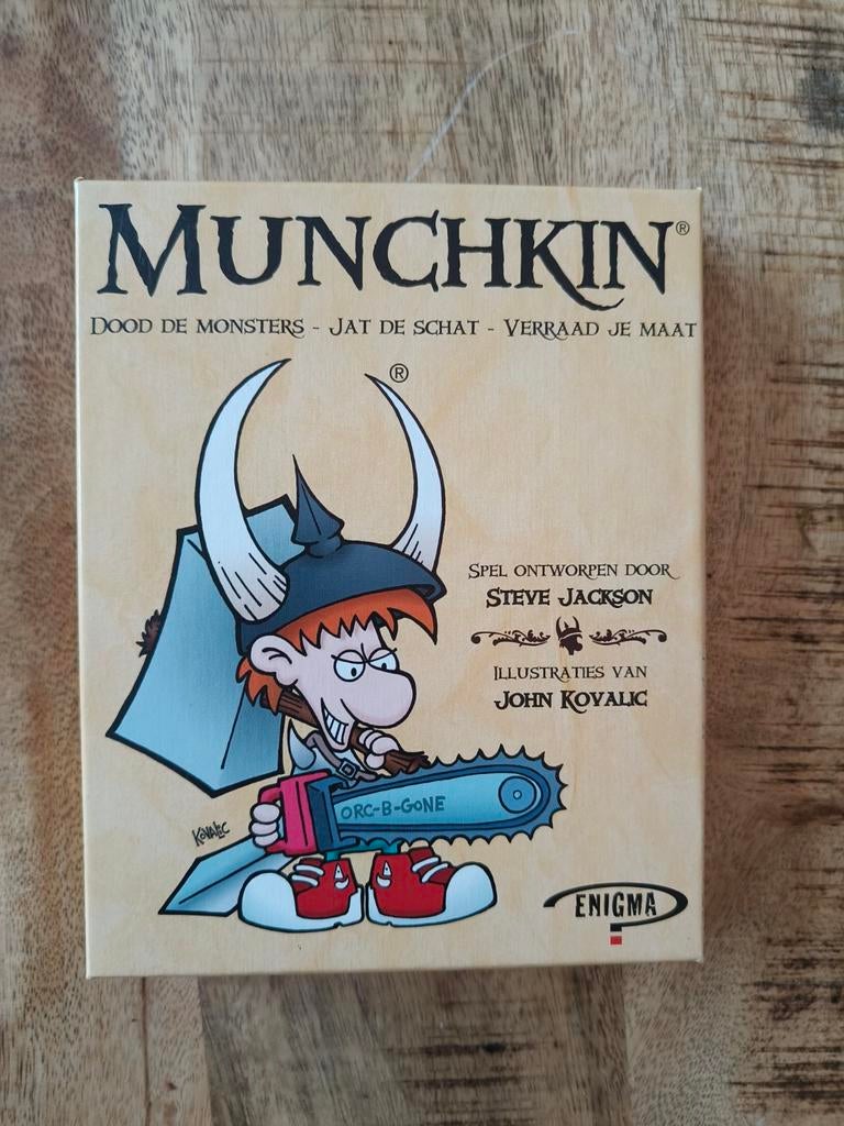 Munchkin Kaartspel - Dood de Monsters, Jat de Schat!, Vijf spelers of meer, Ophalen of Verzenden, Gebruikt, Enigma