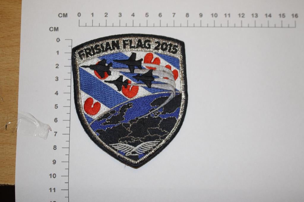 KLu Luchtmacht Frisian Flag patches diverse jaartallen, Ophalen of Verzenden, Luchtmacht, Nederland, Embleem of Badge