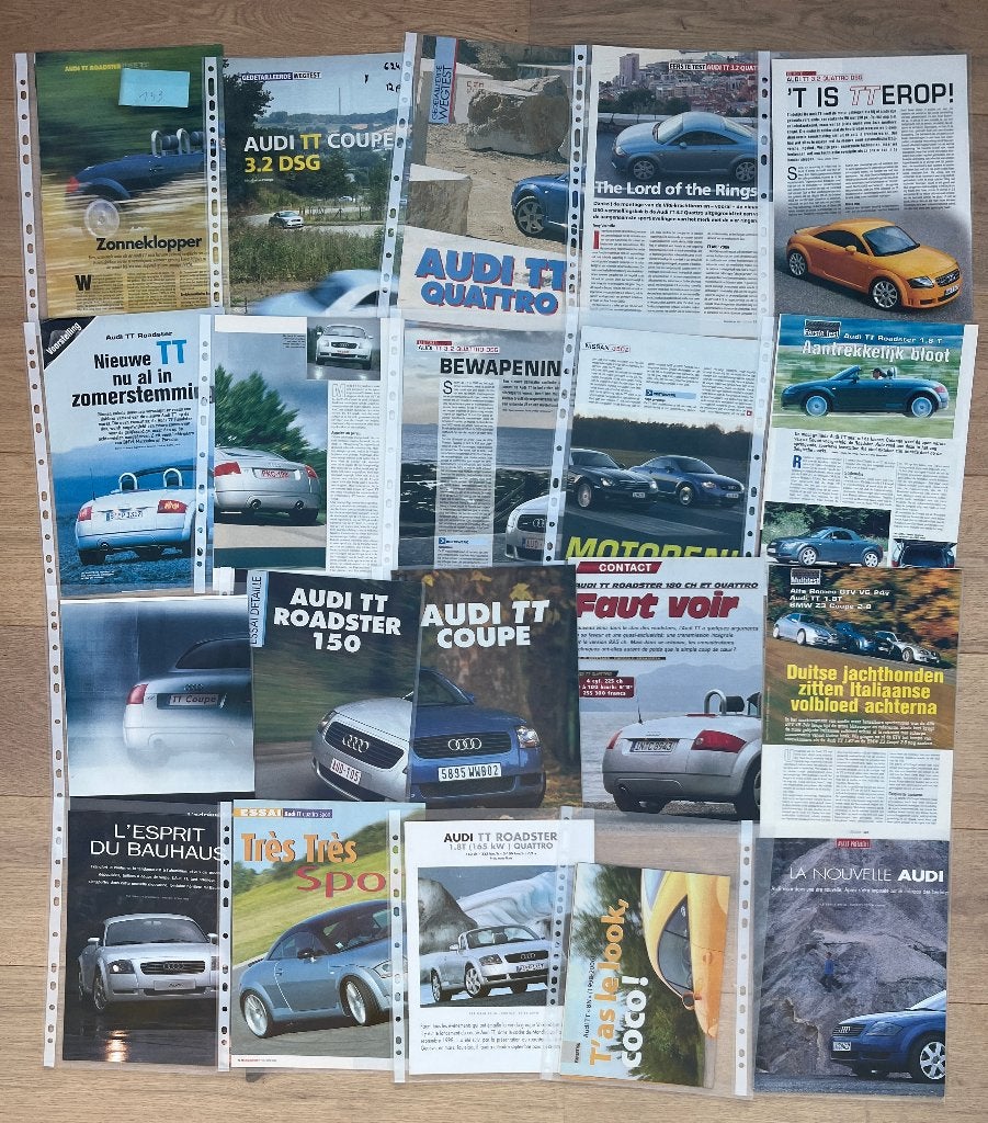 AUDI TT - ARTIKELS, Boeken, Verzenden, Audi