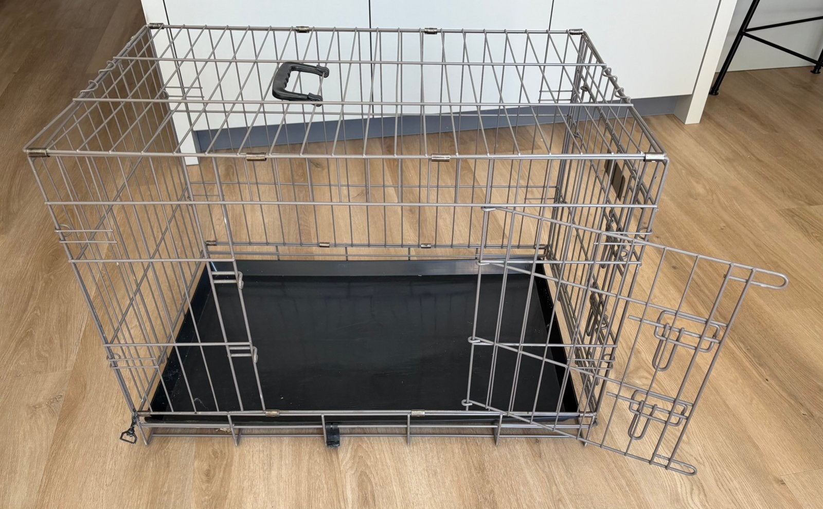 Bench draadkooi opvouwbaar metaal voor hond en kat, Dieren en Toebehoren, Hondenhokken, Ophalen, Zo goed als nieuw, Minder dan 75 cm