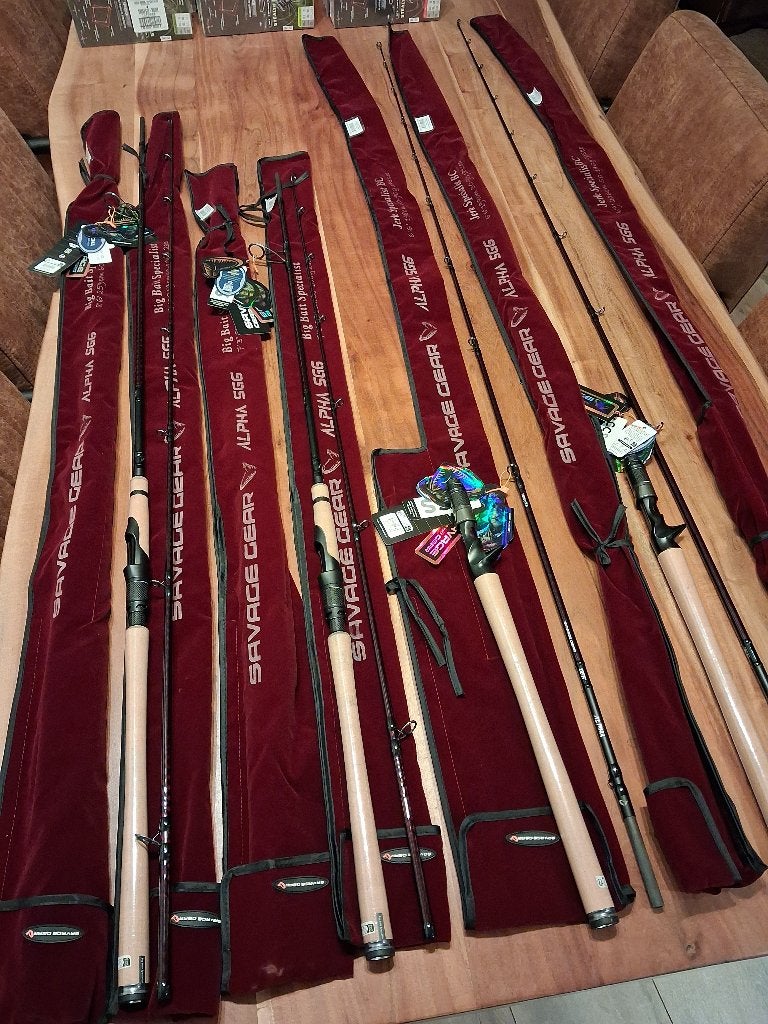SG6 Alpha hengels (Savage Gear) diverse varianten...Nieuw!