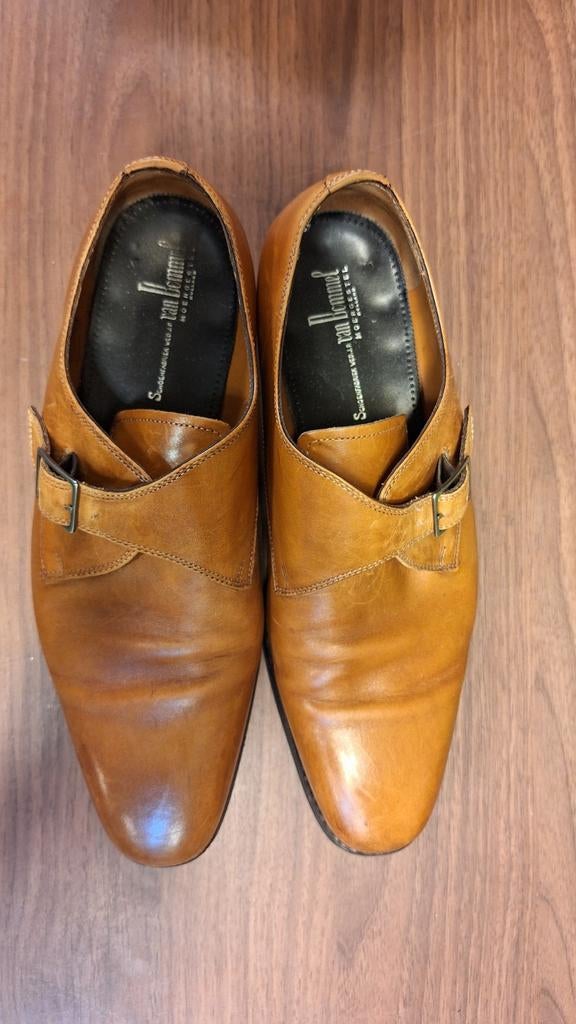 Van Bommel cognac kleurige instapschoenen 43, Kleding | Heren, Schoenen, Zo goed als nieuw, Gespschoenen, Overige kleuren, Ophalen of Verzenden