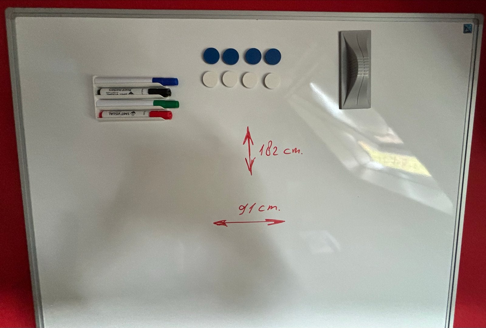 Smit Visual White Board, Ophalen, Zo goed als nieuw, Whiteboard