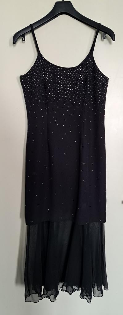 NIEUW: zwarte cocktail jurk, mt. 40, Maat 38/40 (M), Zwart, Nieuw, Cocktailjurk