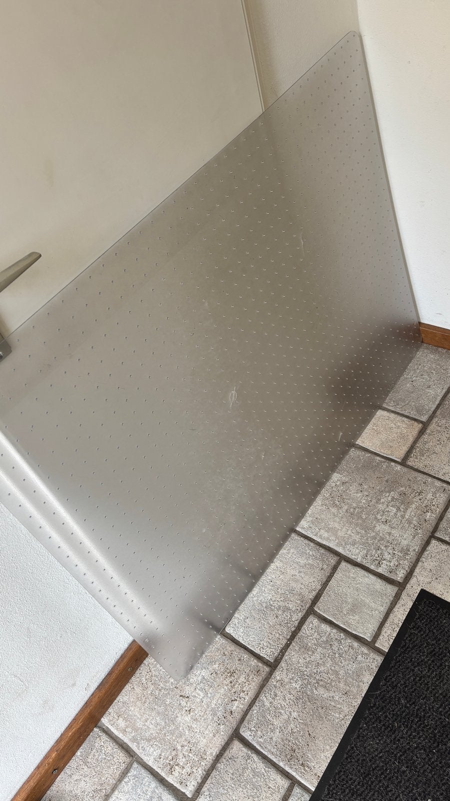Transparante Vloerbeschermer voor zachte vloeren/tapijt, Ophalen, Gebruikt