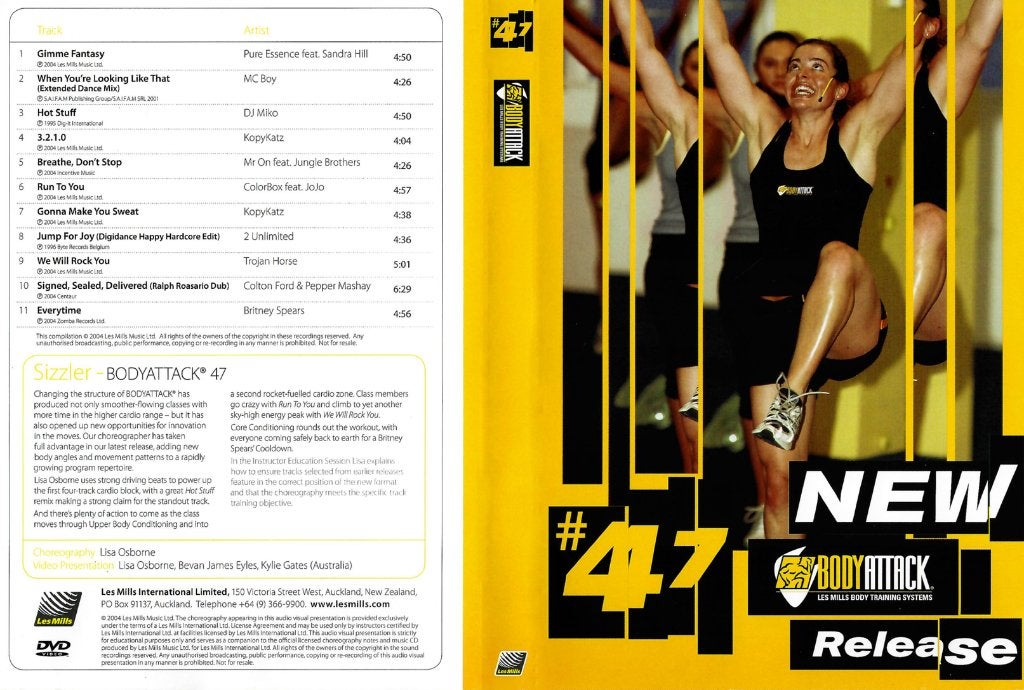 Les Mills BODYATTACK programkits, Workout, Ophalen of Verzenden, Zo goed als nieuw, Yoga, fitness of dans