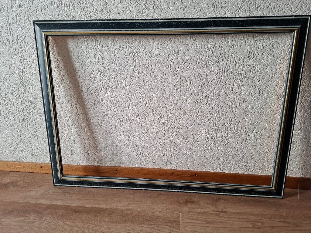 Mooie schilderij lijst, Ophalen, Schilderijlijst, 101 cm, Blauw