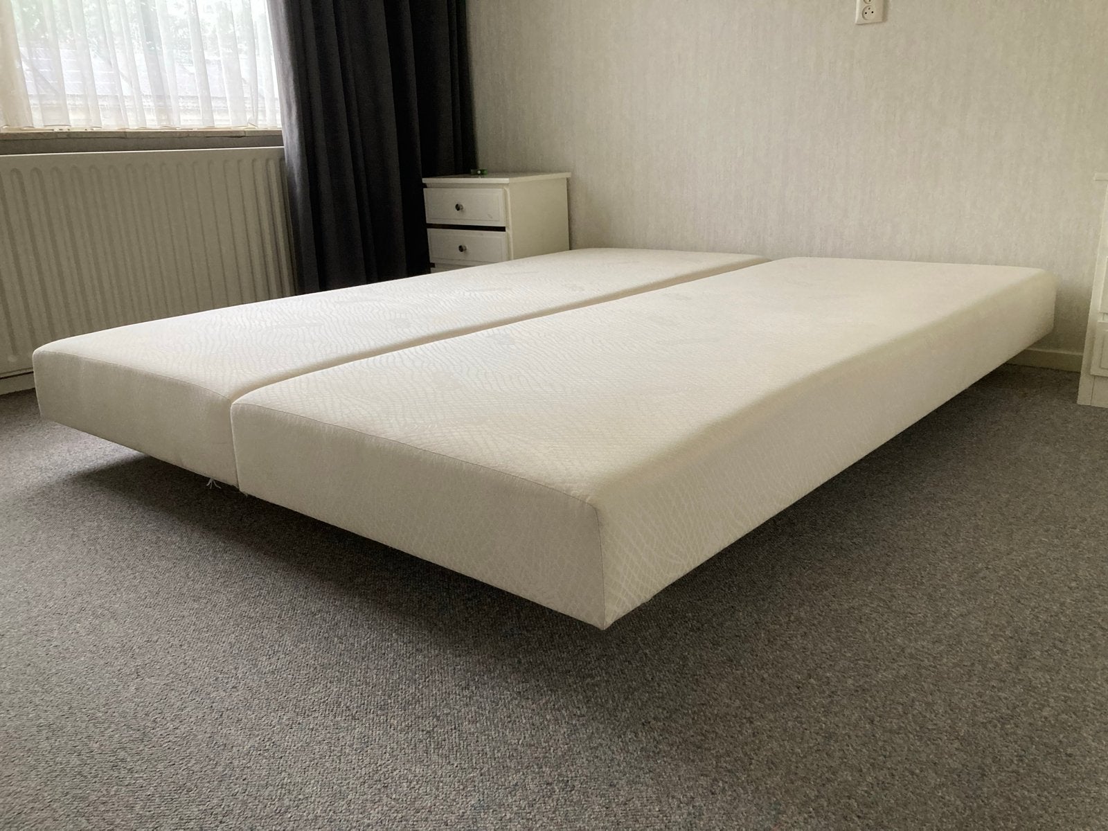 Twee OptiSleep boxsprings 80x200 cm, Ophalen, Gebruikt, Tweepersoons, 200 cm