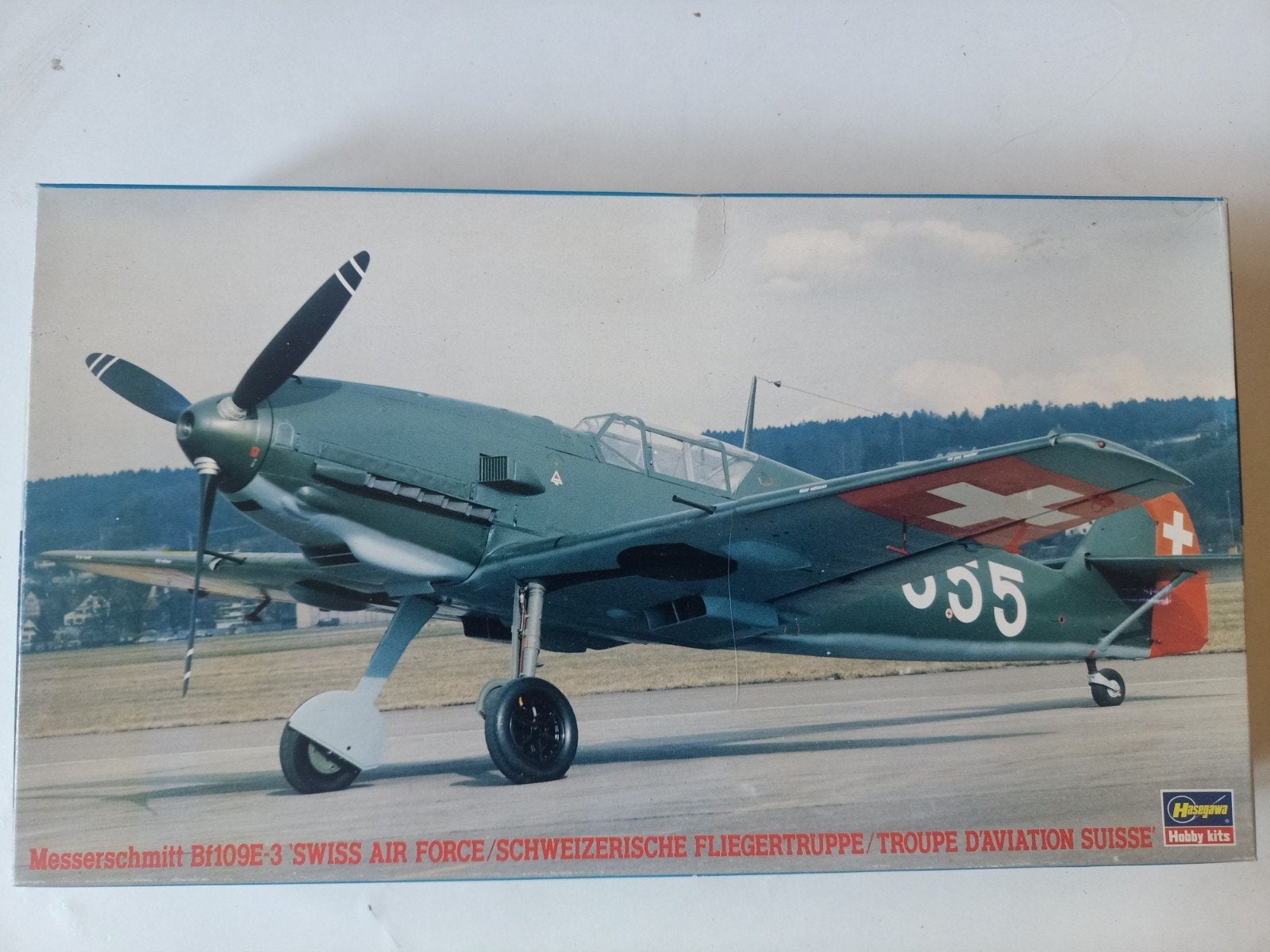 Hasegawa 1/48 Messerschmitt Bf109E-3 Zwitserse Luchtmacht, Nieuw, Ophalen of Verzenden, Vliegtuig, Hasegawa