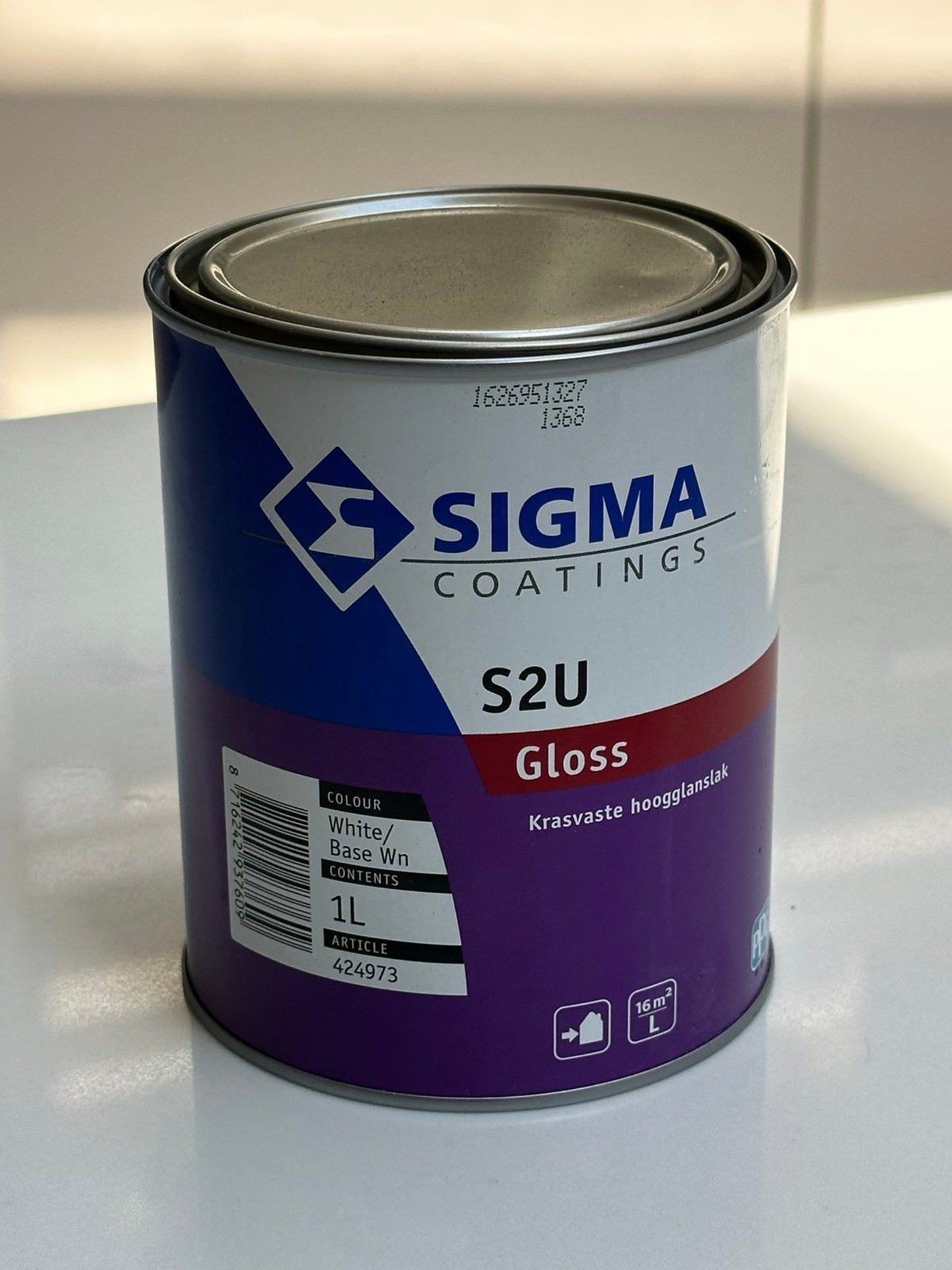 Sigma S2U gloss 0,9l Wit, Ophalen of Verzenden, Zo goed als nieuw, Wit