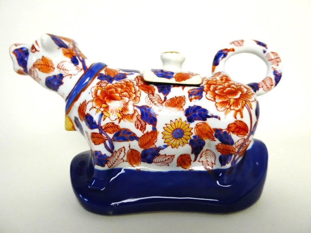Imari theepot in de vorm van een koe, Ophalen of Verzenden