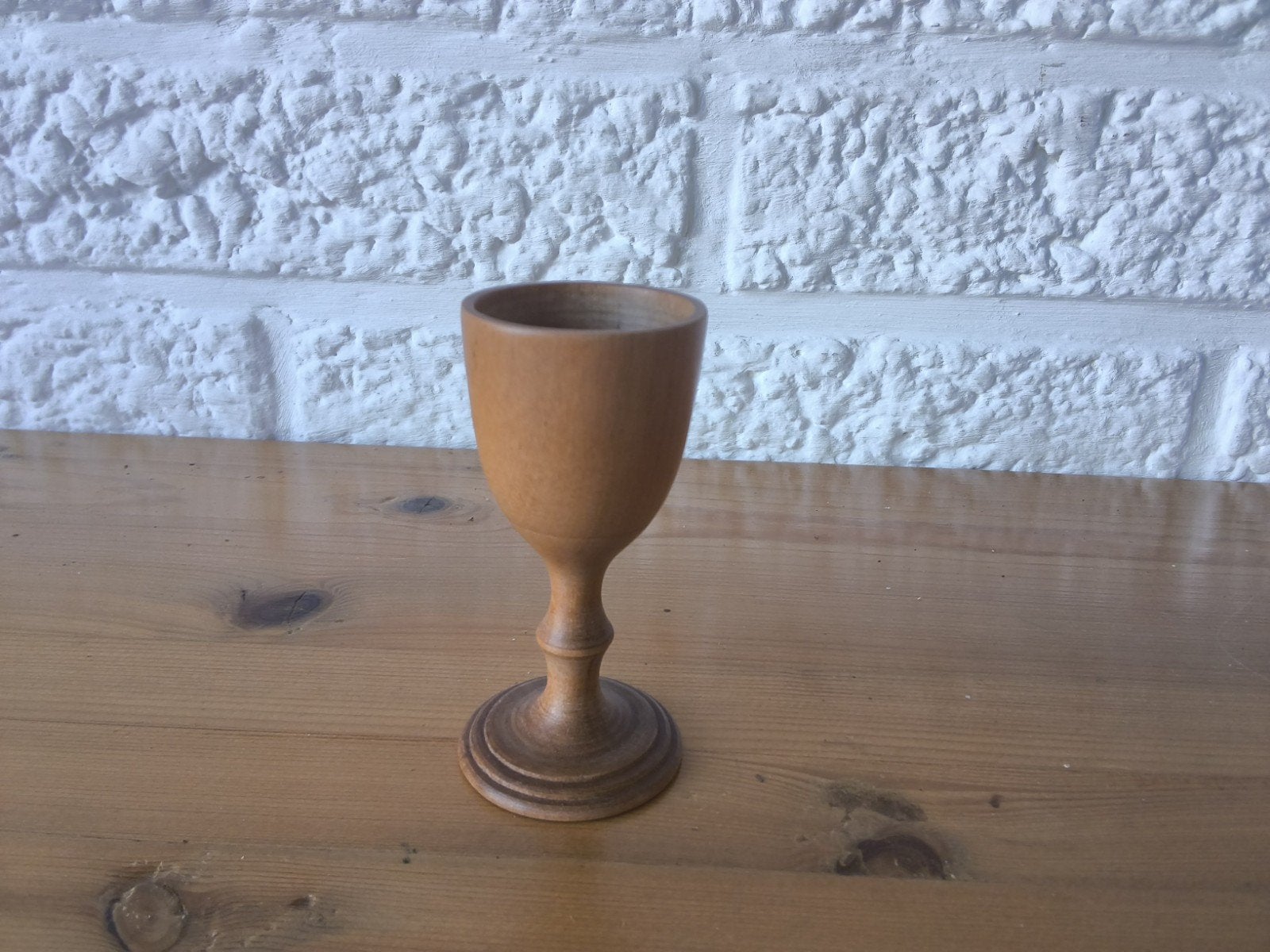 Houten wijnglas / kelk - Handgemaakt, Ophalen of Verzenden