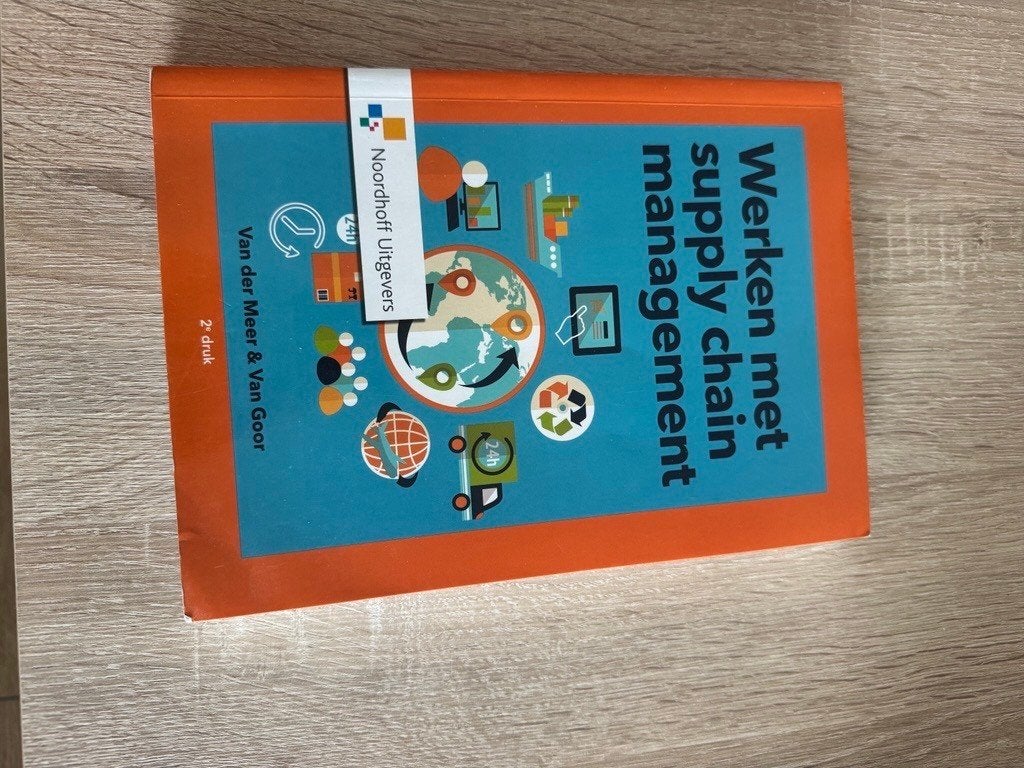 Werken met supply chain management - van der Meer, Boeken, Ophalen of Verzenden, Zo goed als nieuw, Noordhoff Uitgevers, Nederlands