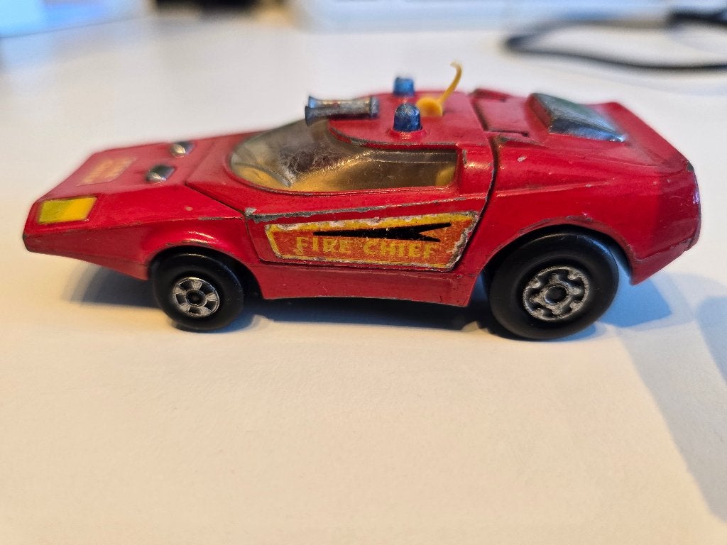 Shovel nose fire chief Matchbox superkings, Ophalen of Verzenden, Gebruikt, Auto