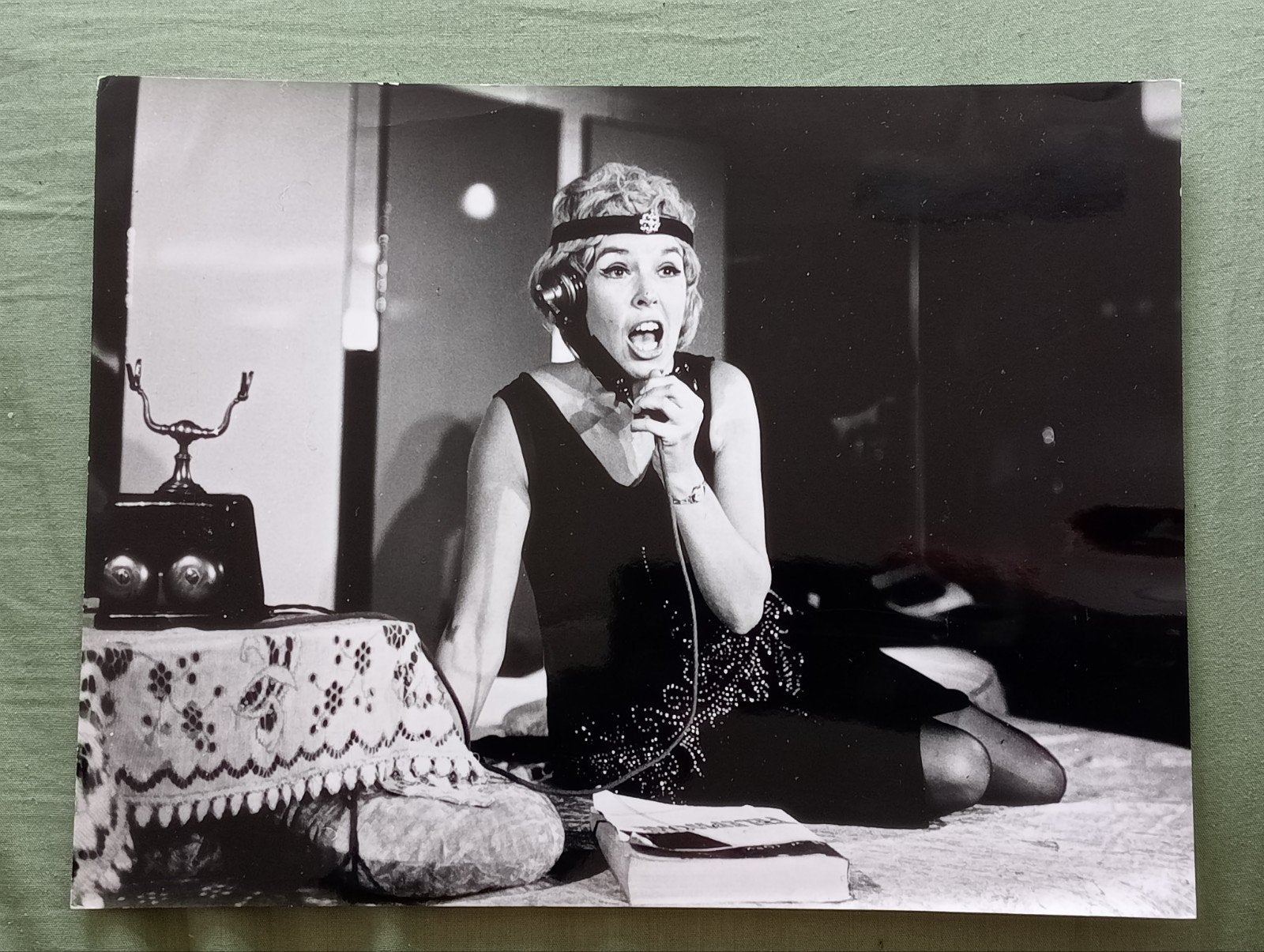 Maria Austria Foto The Telephone Menotti Maria Boender, Ophalen of Verzenden, 1960 tot 1980, Gebruikt, Overige onderwerpen