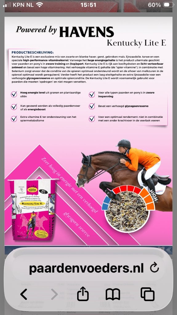 Paardenvoer en Cavalor energyboost, Ophalen, Vee